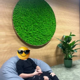 Mooswände 36 Moosbild XXL mit Islandmoos - Islandmoosbild