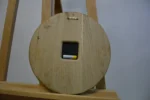 Massive Holzuhr mit Epoxy 23cm