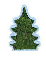 Dekorativer Weihnachtsbaum aus Holz mit Moos