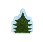 Dekorativer Weihnachtsbaum aus Holz mit Moos