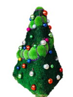 Dekorativer Weihnachtsbaum mit Moos