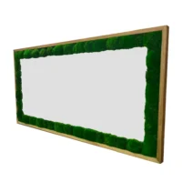 Spiegel in Rahmen mit Moos