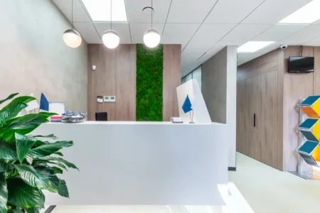 Mooswand Büro
