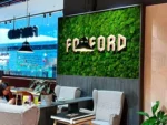 Mooswand Logo - Mooswand mit Holzbuchstaben (Islandmoos, Kugel und Provence Moos)