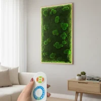 Moosbild LED – Mix aus Kugelmoos & Flachmoos