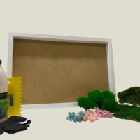 Moosbild selber machen Set – Blumenwiese