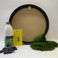 Runde Moosbild selber machen Set – Provence Moos