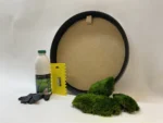 Runde Moosbild selber machen Set – Provence Moos