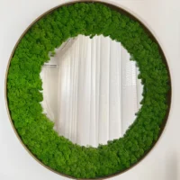 Runde Spiegel mit Islandmoos – Nature Edition