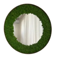 Runde Spiegel mit Islandmoos – Nature Edition