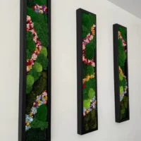 Moosbilder Set - Waldzauber mit Blütenpfaden