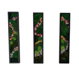 Moosbilder Set - Waldzauber mit Blütenpfaden