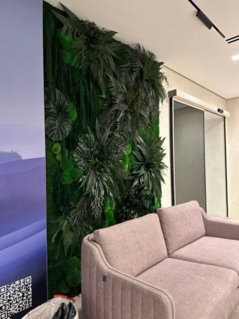 Pflanzenwand Wand mit Pflanzenpaneelen (Pflanzenwand) von Ekomoss