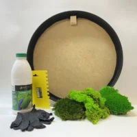 Runde Moosbild selber machen Set – Moos-Mix