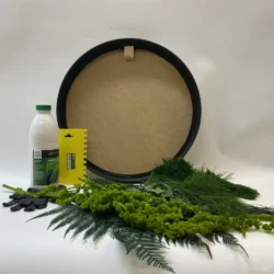 Runde Moosbild selber machen Set – Pflanzenwelt