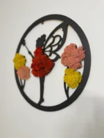 Moosbild - Wanddeko mit Moos "Magische Fee"